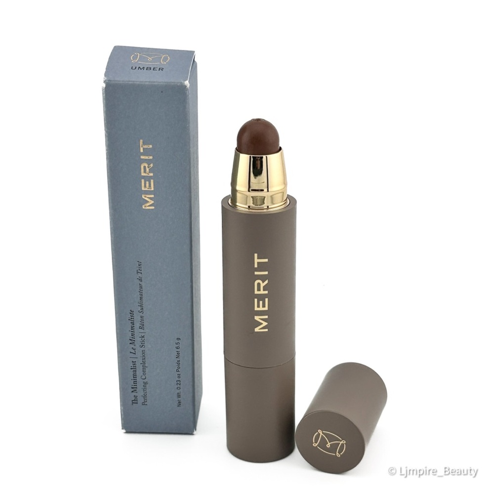 Umber 🆕 MERIT The Minimalist Perfecting Complexion Foundation & Concealer Stick - Picture 3 of 7